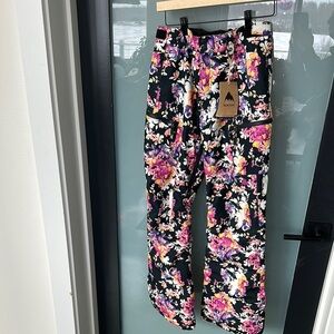 Burton Black and Pink Casual Floral Bottoms